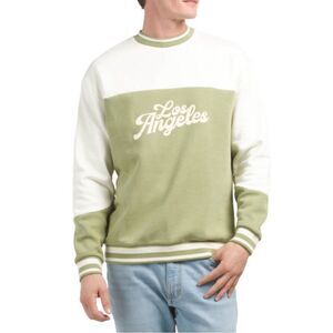 DENIM & FLOWER Men’s Los Angeles Logo Pullover Sweater XL